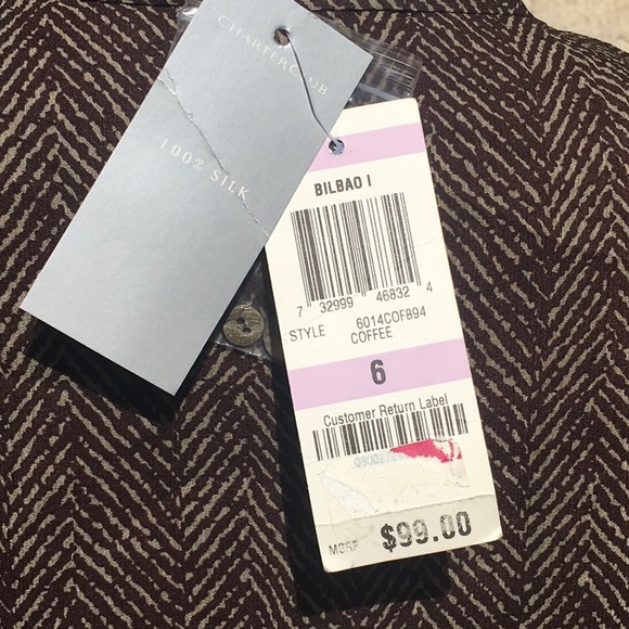 Charter Club silk dress size 6 - Picture 3 of 8